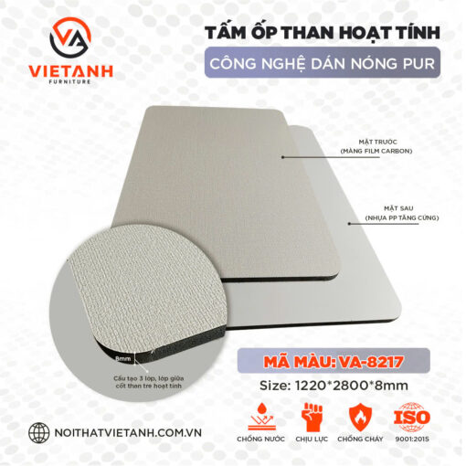 Vải Ghi Sần VA-8217 - Nội Thất Việt Ánh